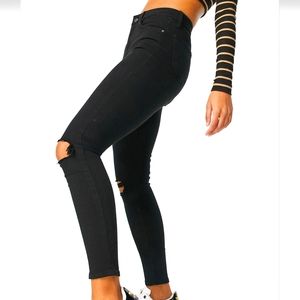 Topshop Jamie Ripped Ankle Skinny Jeans